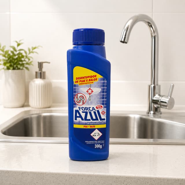 Forca Azul Desentupidor Pias e Ralos Alcalino Bombril