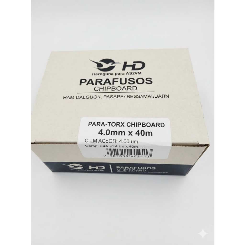 Parafuso 4,0x40 Phillips Para Madeira e Mdf  com 500 - Hd Ferragens