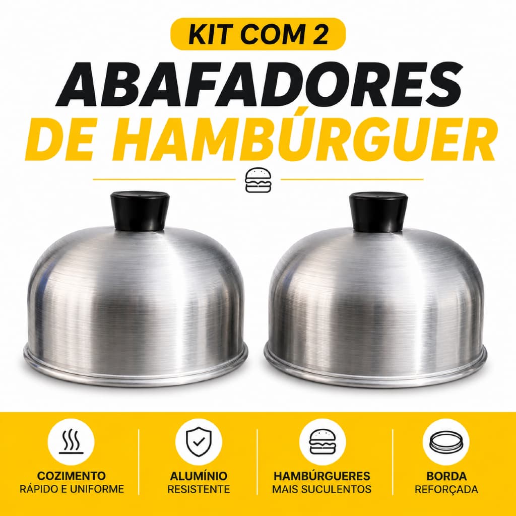 KIT COM 2 UND ABAFADOR HAMBURGUER