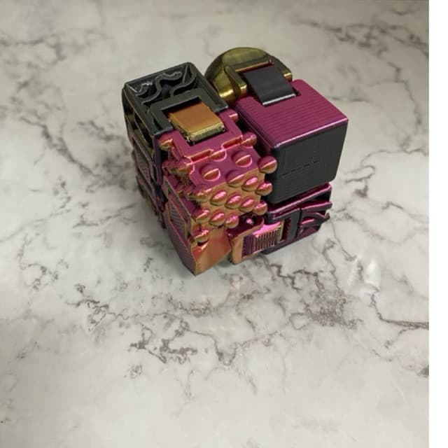 Cubo Infinito Articulado 3D Fidget Relaxante Terapeutico Dobrável Brinquedo Com Texturas TDAH