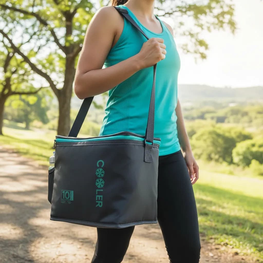 Bolsa Cooler Impermeável 10 Litros Térmica Fitness Viagem Camping praia 16 latas
