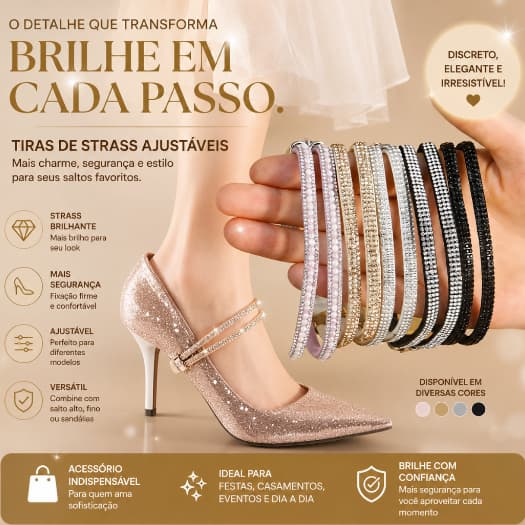 novas tiras de strass Cadarços Elásticos para Sapatos Femininos cordão tiras de tornozelo