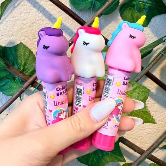 Cola Bastão Unicórnio 10G Papelaria Fofa Material Escolar Leo&Leo Papelaria Fofa Kawaii