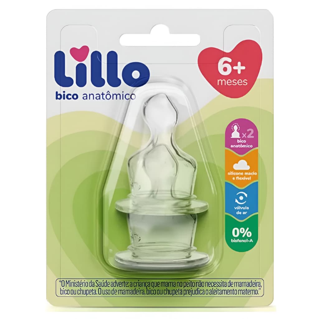 Kit 2 Bicos de Mamadeira 100% Silicone Macio Ortodôntico Anatômico Anticólica +6 Meses