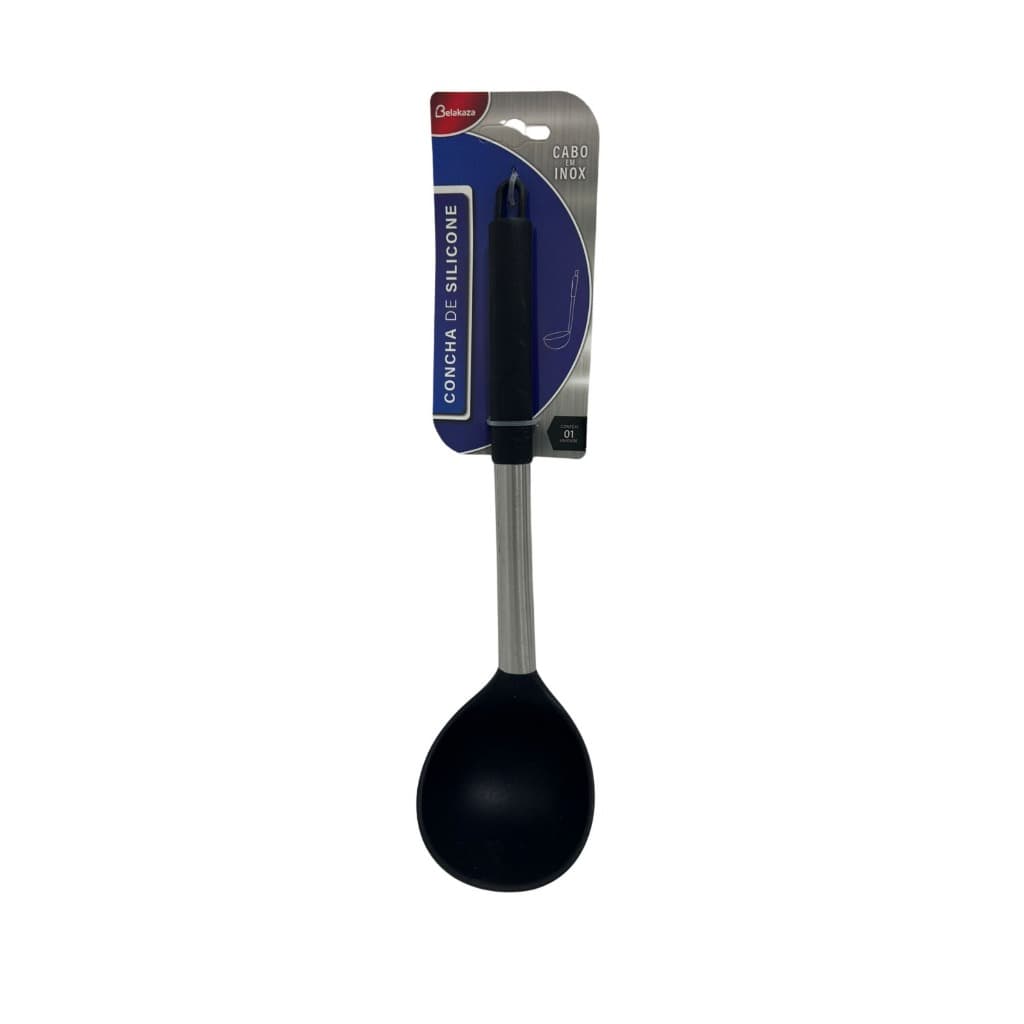 Concha Silicone Preta Cabo Inox Belakaza