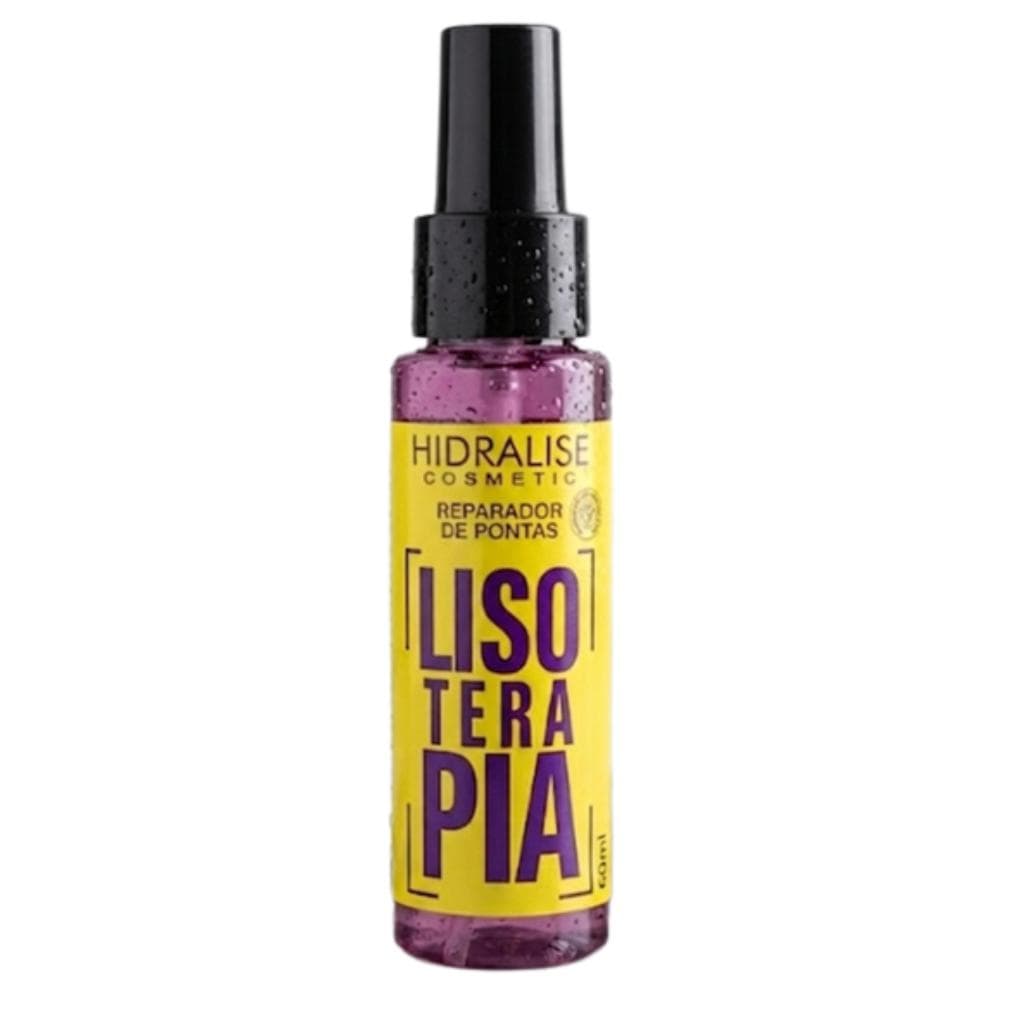 Óleo Reparador de Pontas Protetor Térmico Lisoterapia  Hidralise  60 ml Anti Frizz Brilho Intenso Cabelo Macio e Sedoso
