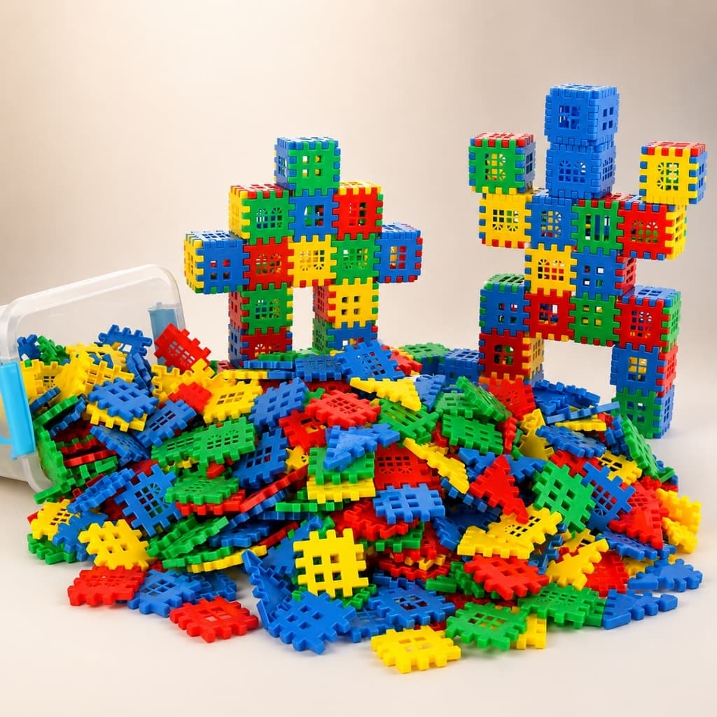 KIT 144 BLOCOS - CONSTRUA CASINHAS E MUITO MAIS!