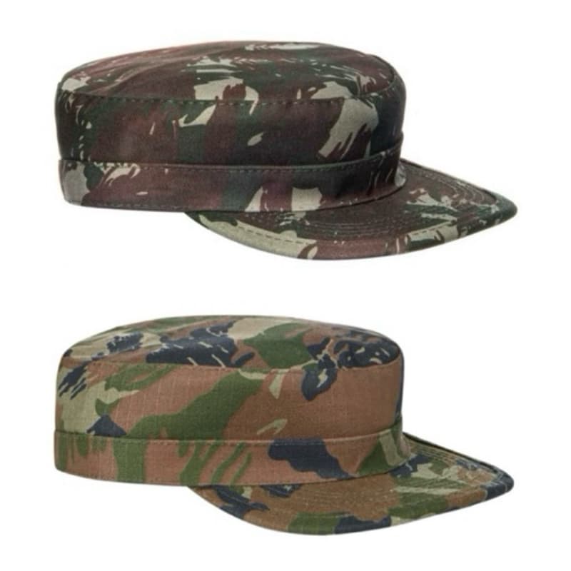 GORRO CAMUFLADO PADRÃO EB PALA DURA LISO OU AERONÁUTICA RIPSTOP PALA DURA