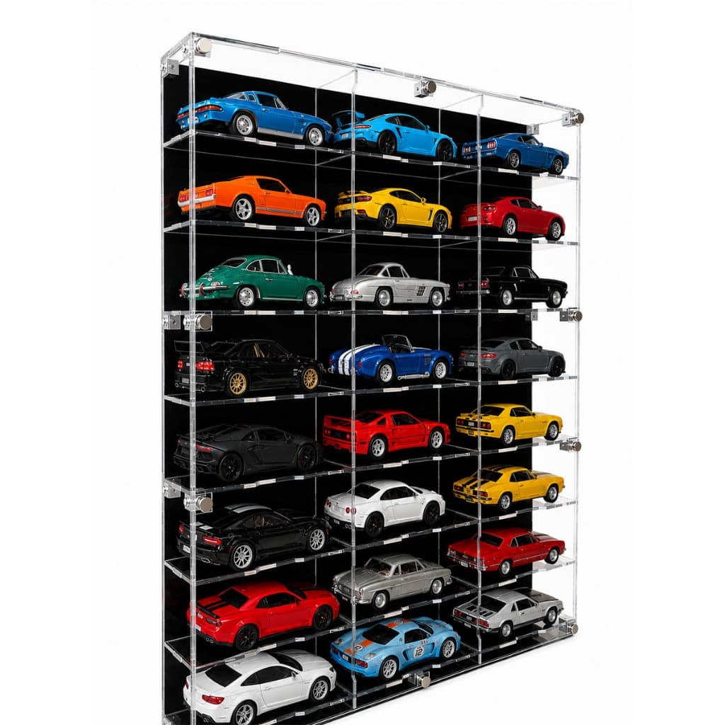 Expositor ORK para Carrinhos 1:43 Com Proteção UV Miniatura Coleção