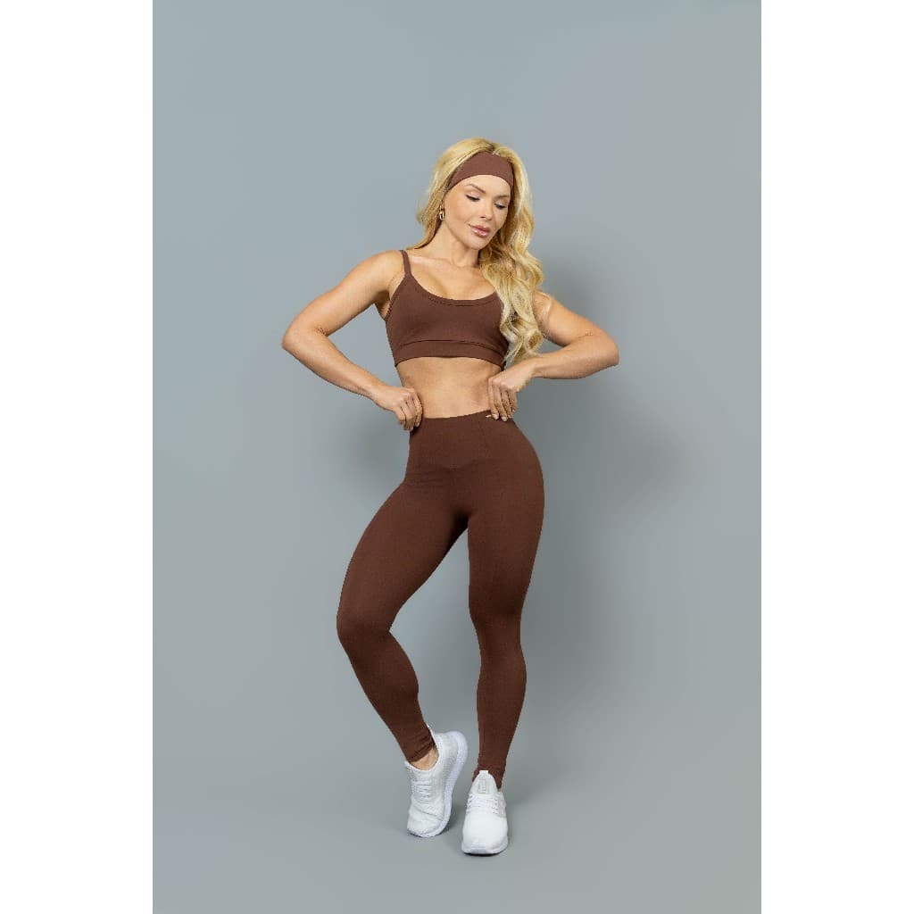 Legging Bright Nagoya Toque Macio Calça Fitness Academia Treino Feminina Cintura Alta Confortável Poliamida
