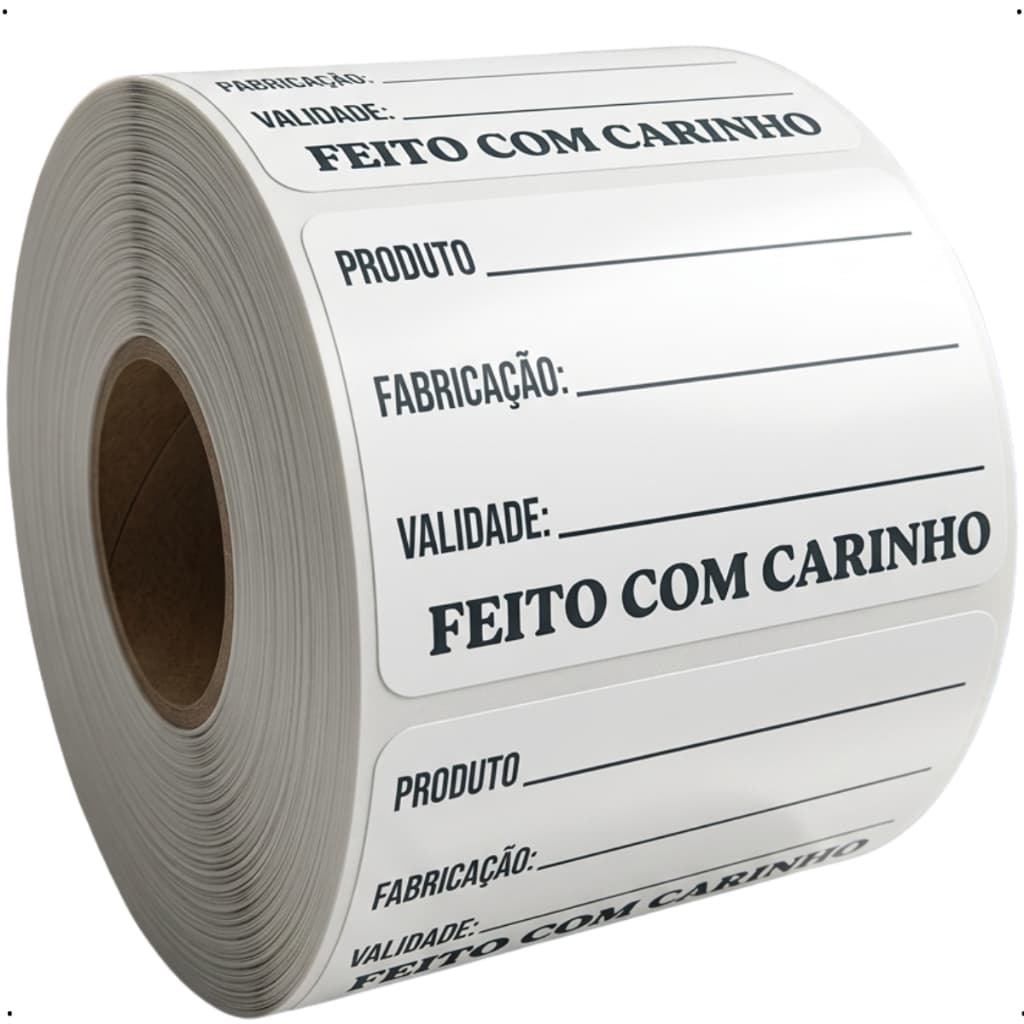 Etiqueta Adesiva Validade De Alimento Anvisa -50x30mm Manipulação papel couche 500 OU 1.000 ETIQUETA
