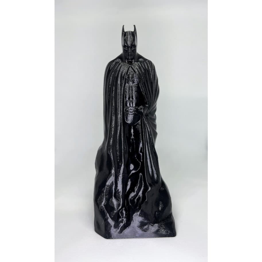 Estátua Batman Memorial 3D Miniatura Decorativa Geek 15cm Preto