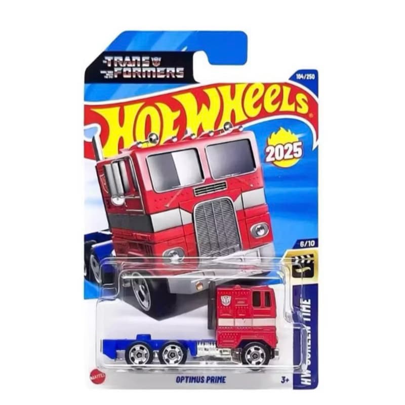 Carrinho Hot Wheels Miniatura Colecionável Optimus Prime Transformers