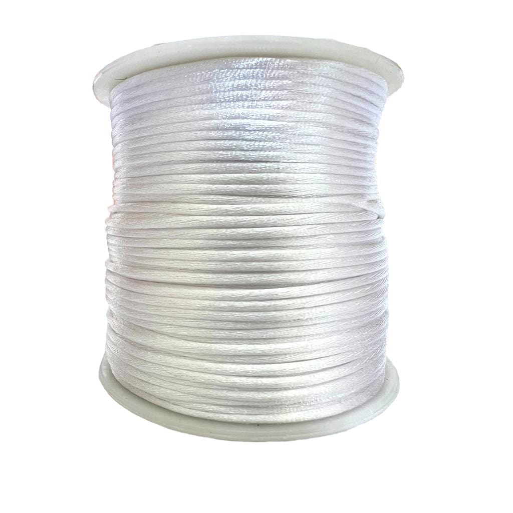 Rolo Cordão 1mm 50m Cetim Seda Rabo De Rato Colorido decoração pulseira artesanato tassel franja lembrancinha bijuteria