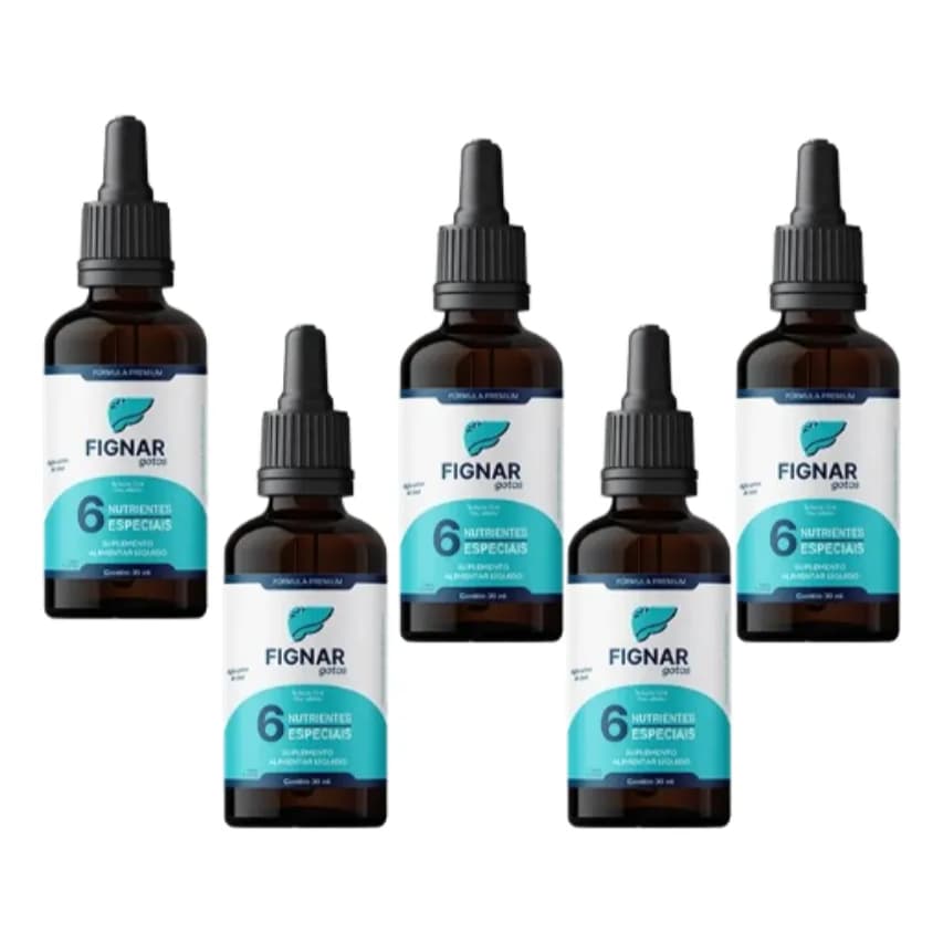 5 Fignar Gotas 30ml Tratamento 100% Natural