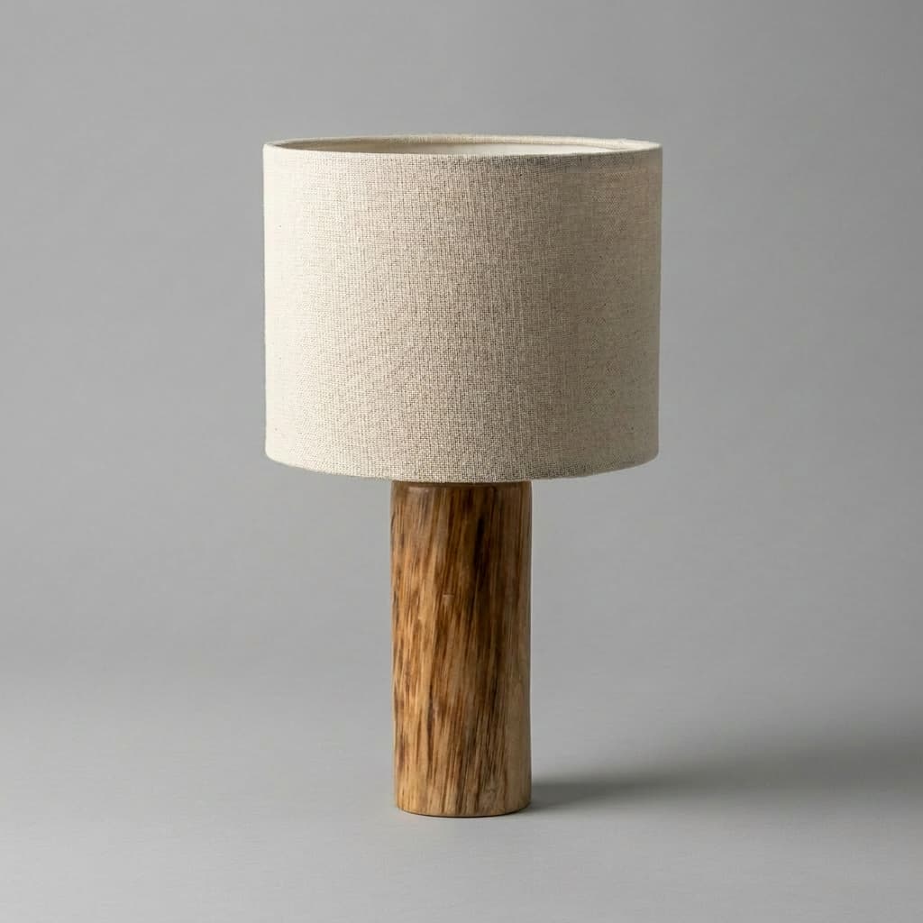 Abajur Sofisticado ou Base de Madeira Maciça para Sala, Mesa de Canto ,Cômoda,Quarto
