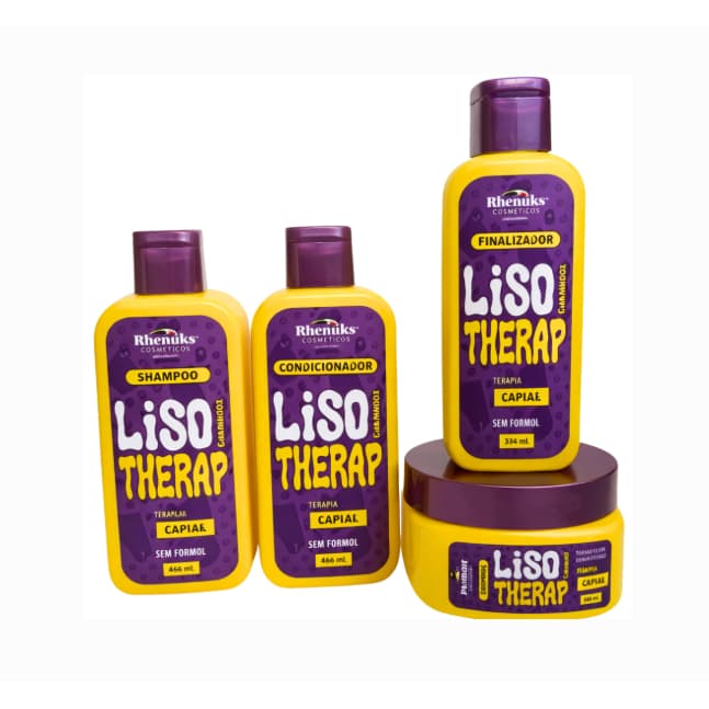 Kit Capilar Liso Therap Premium Rhenuks - 4 Peças