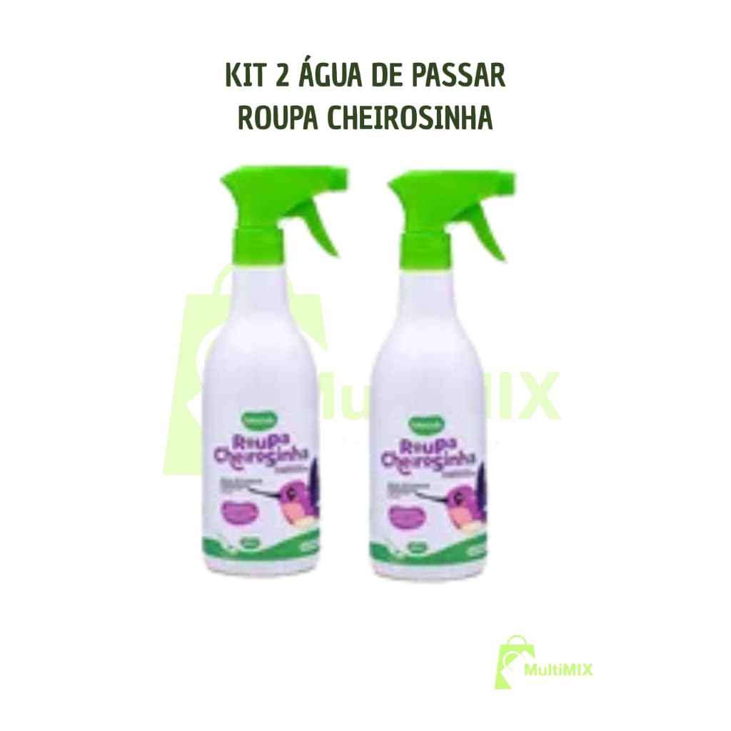 KIT 2 Água de Passar Roupa Cheirosinha 500 ml Bioclub