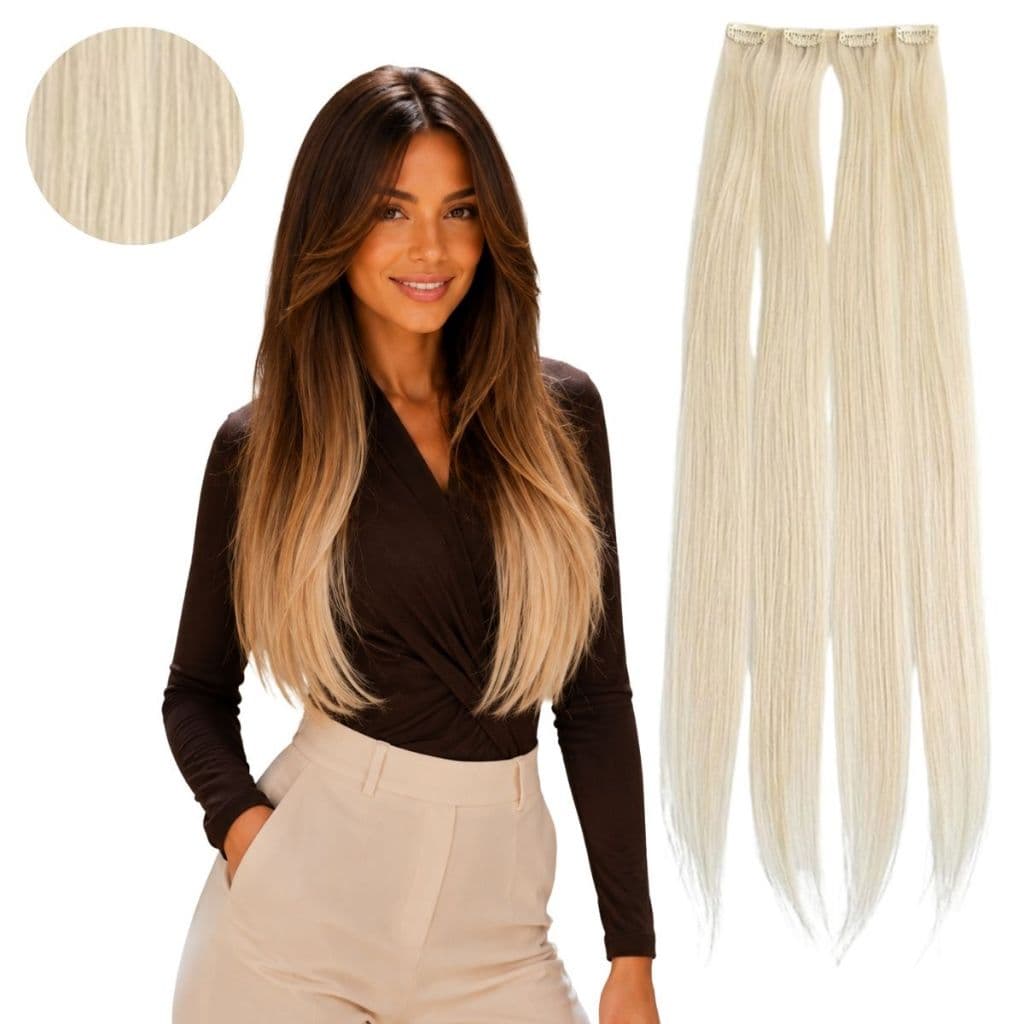 Mega Hair Tic Tac Extensão Prática Volume Instantâneo Cheio
