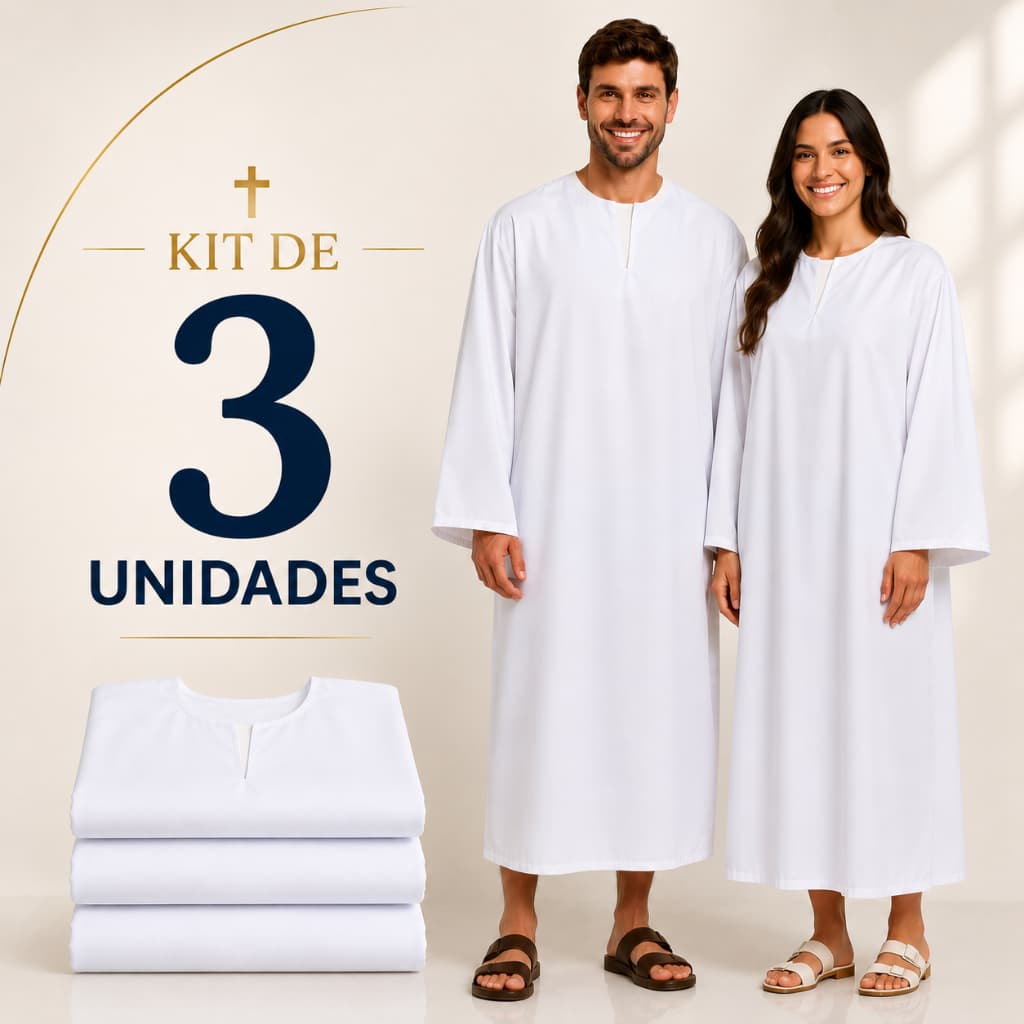 Beca de Batismo Kit 3 unidades