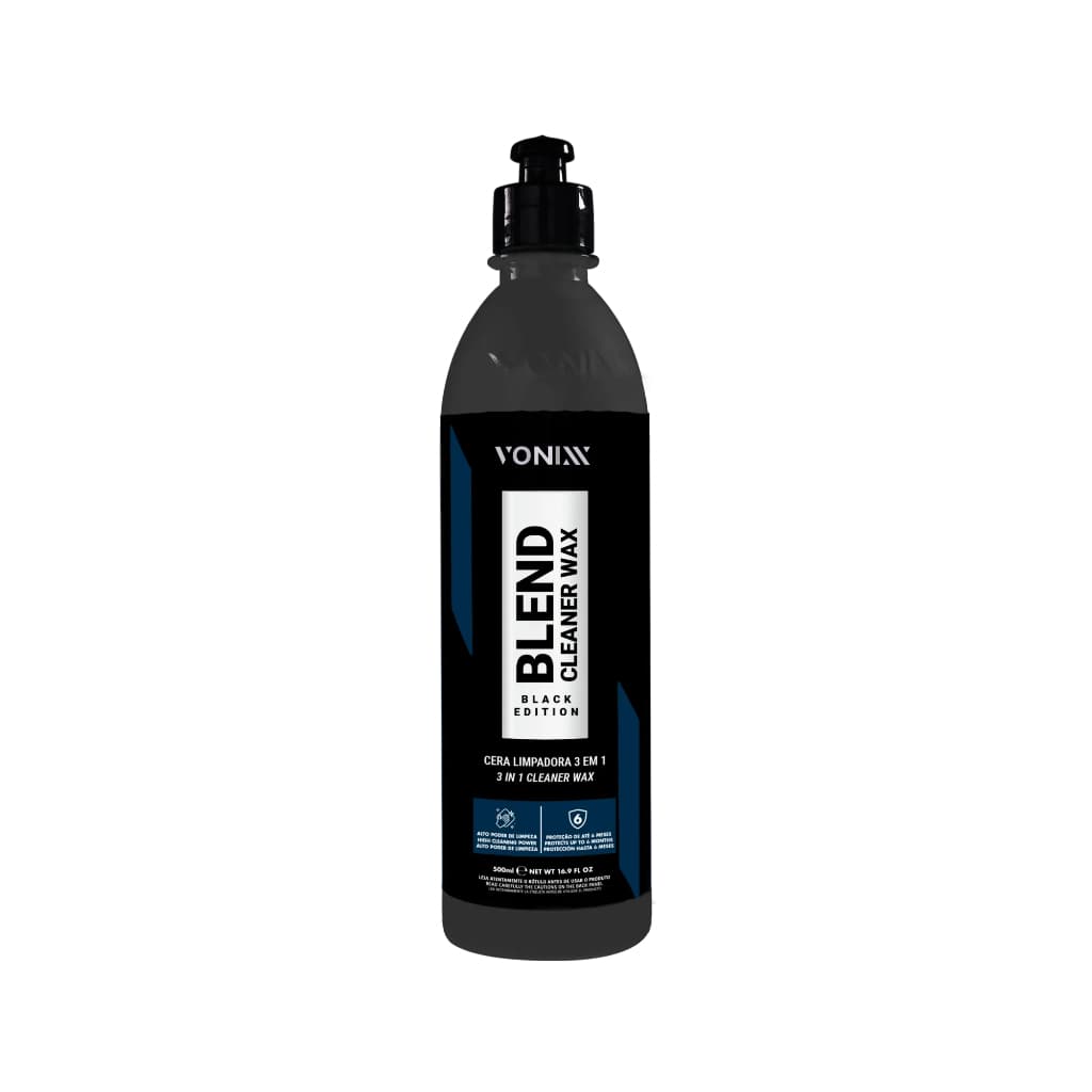 Blend Cleaner Wax Black 500ml Vonixx Polidor Carros Escuros