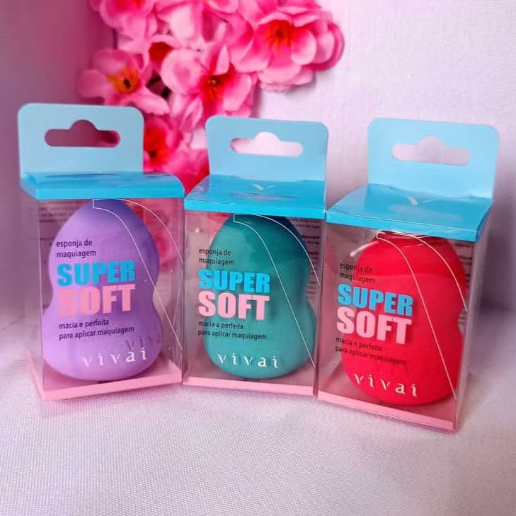 ESPONJA PARA MAQUIAGEM SUPER SOFT VIVAI SUSPIRO