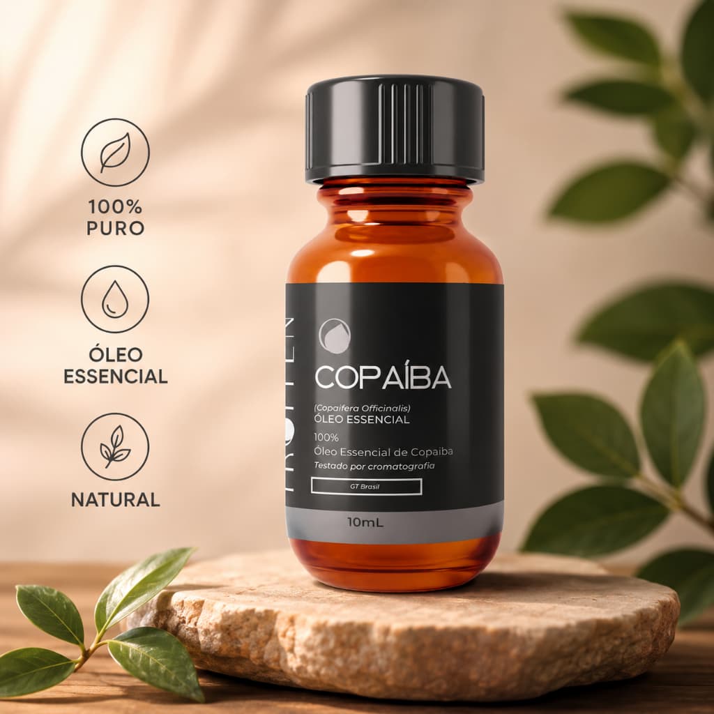Óleo Essencial Copaíba Premium 10ml Extra Forte Para Difusor Massagem Aromática Natural