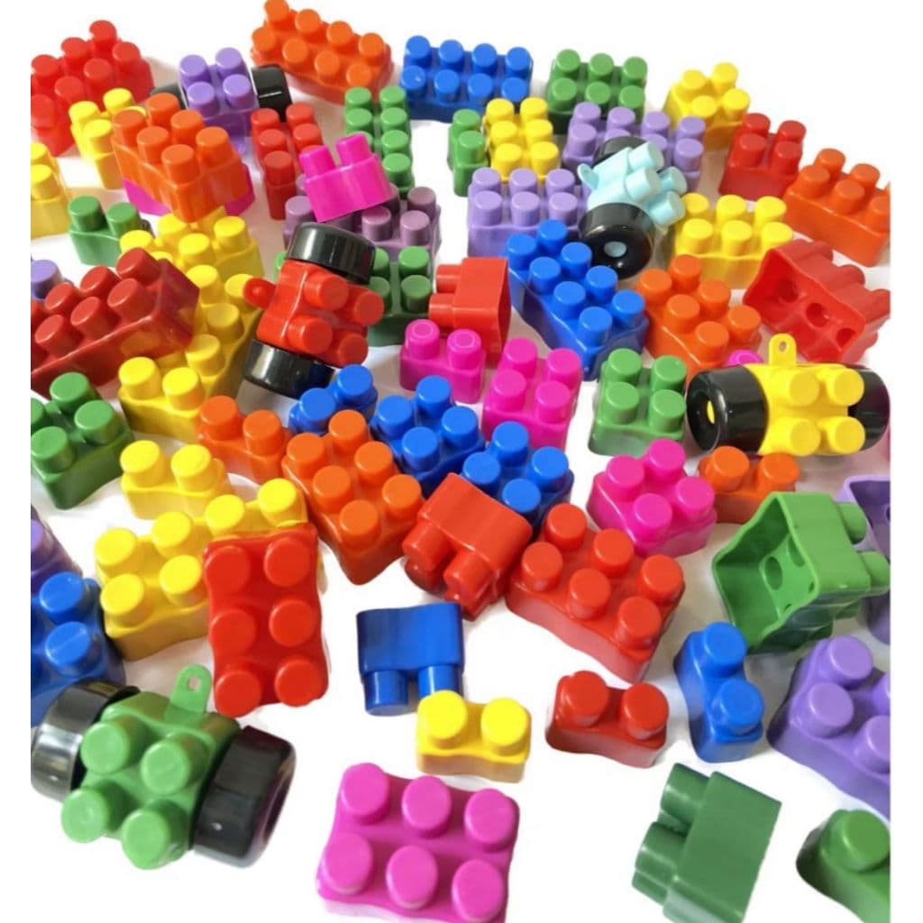 Multiblocos Infantil 132 Peças – Kit Blocos de Montar Educativo
