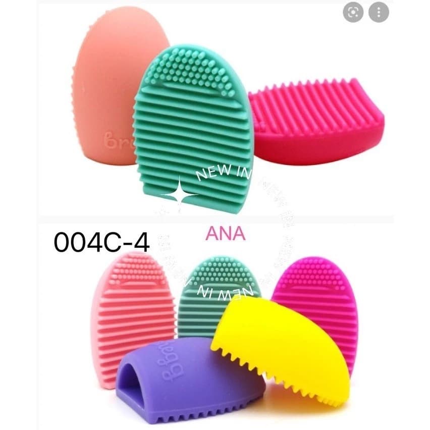 KIT 12 UNI Esponja de Silicone Para Limpeza De Pinceis de Uso frente e verso e padrão
