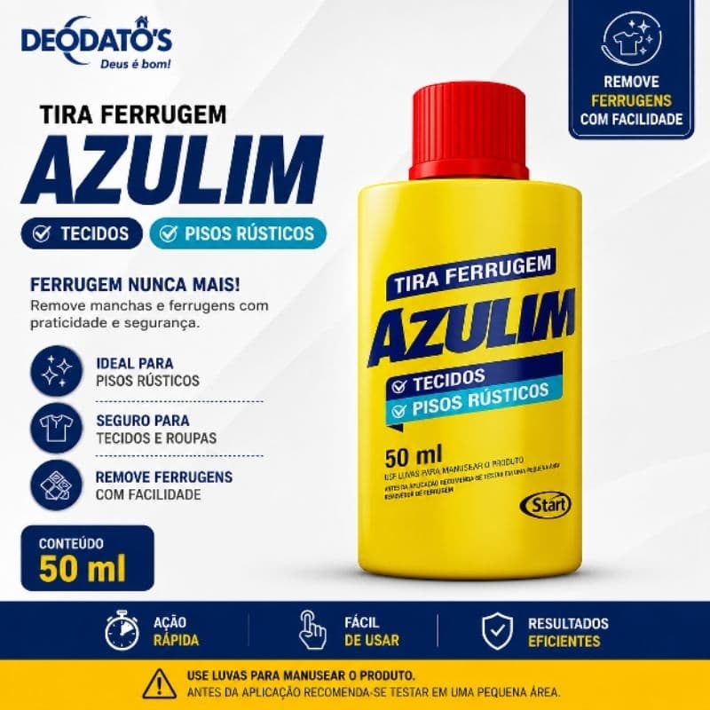 Azulim/Semorin Tira Ferrugem 50ml Removedor de Manchas