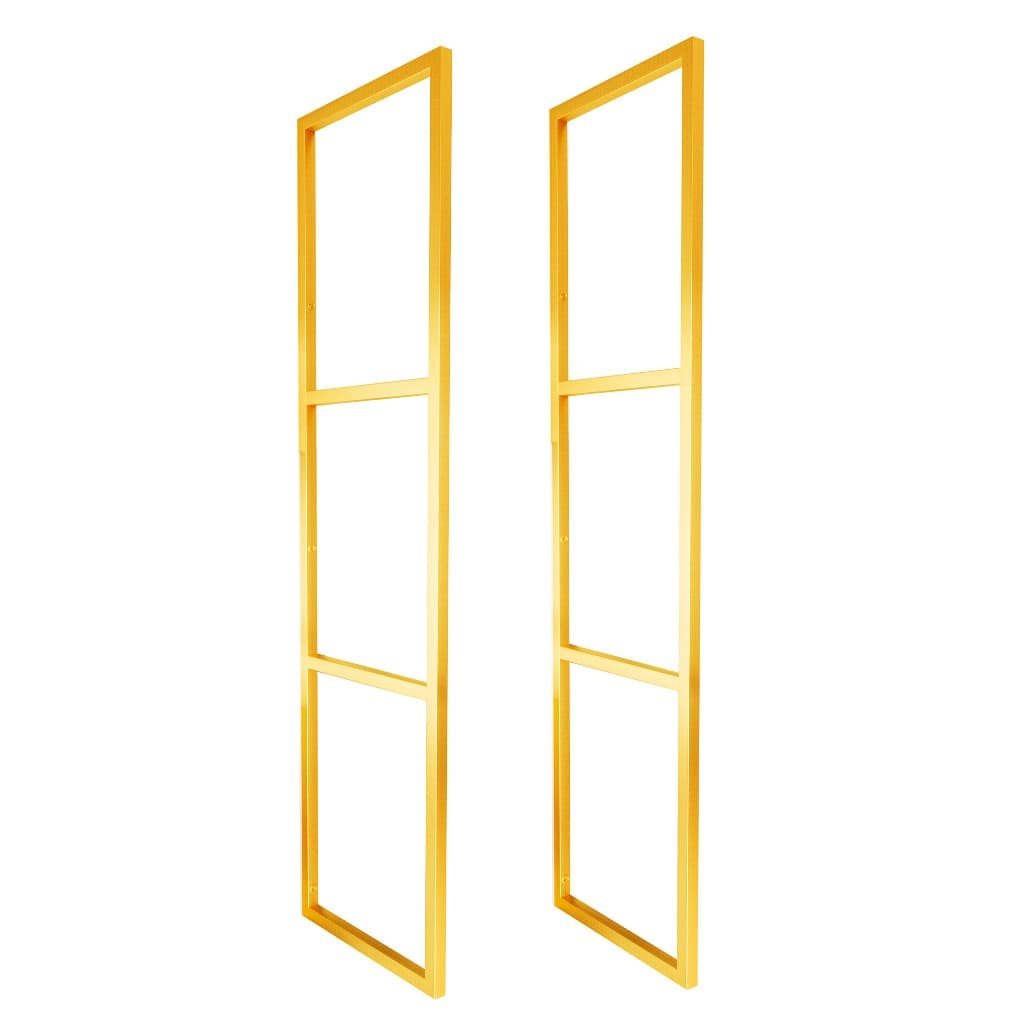 Estilo Industrial Metalon Triplo Teto/Parede Dourado - Prateleira 25cm