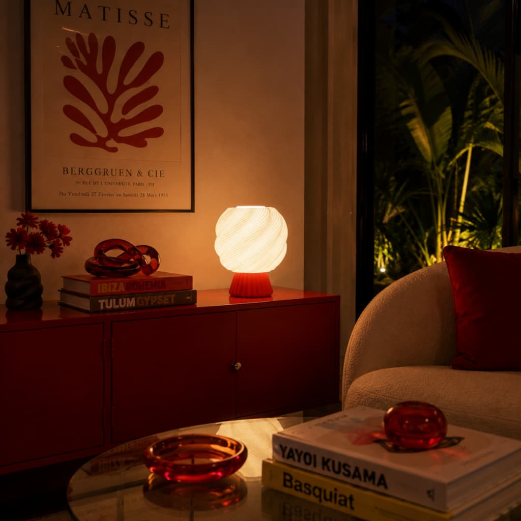 Luminária Aura | Premium Moderna Decorativa Design Orgânico Espiral Iluminação Aconchegante para Ambientes