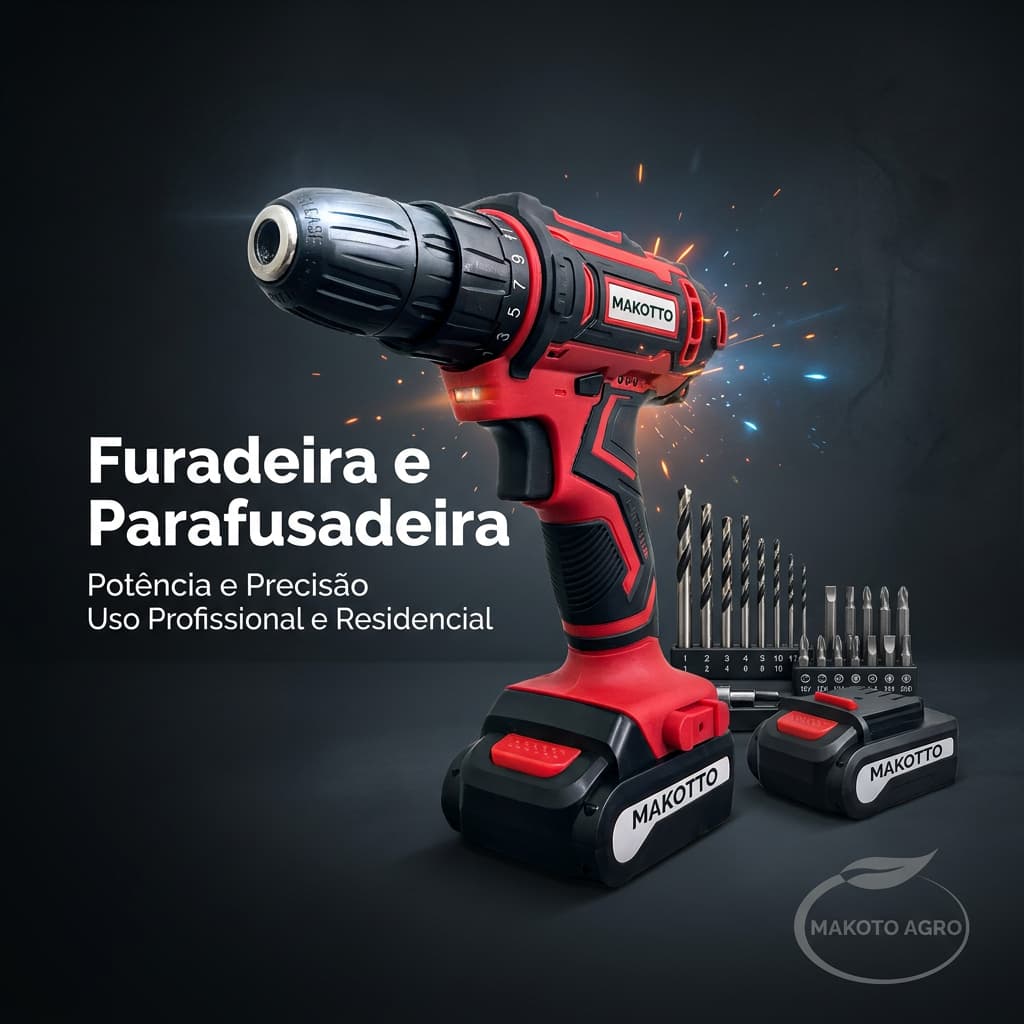 Furadeira/Parafusadeira Elétrica 12v Makotto