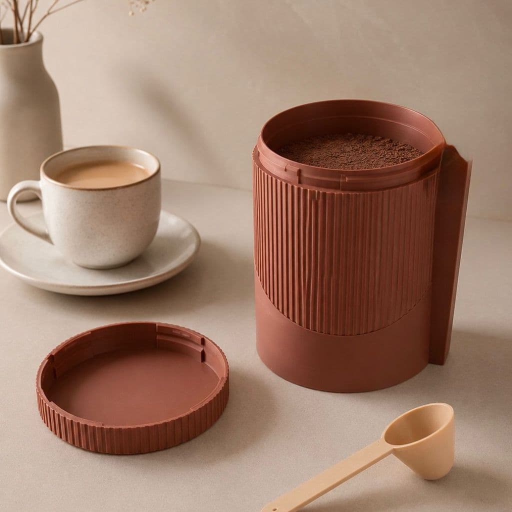 Container Coffee 500g Organizador Café/Capuccino Com Colher