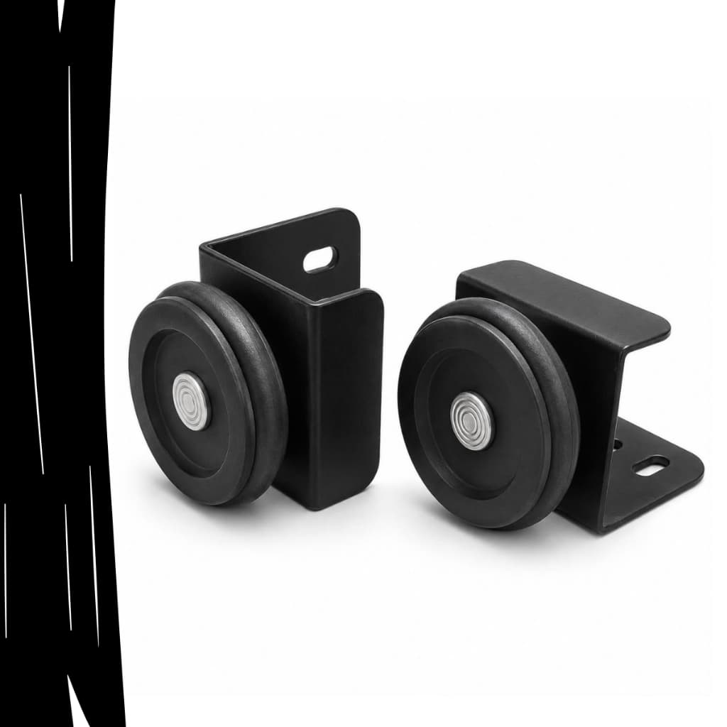 Conjunto 2 Roldanas Superiores 37mm Rolamento Porta de Correr Para Reposição Manutenção