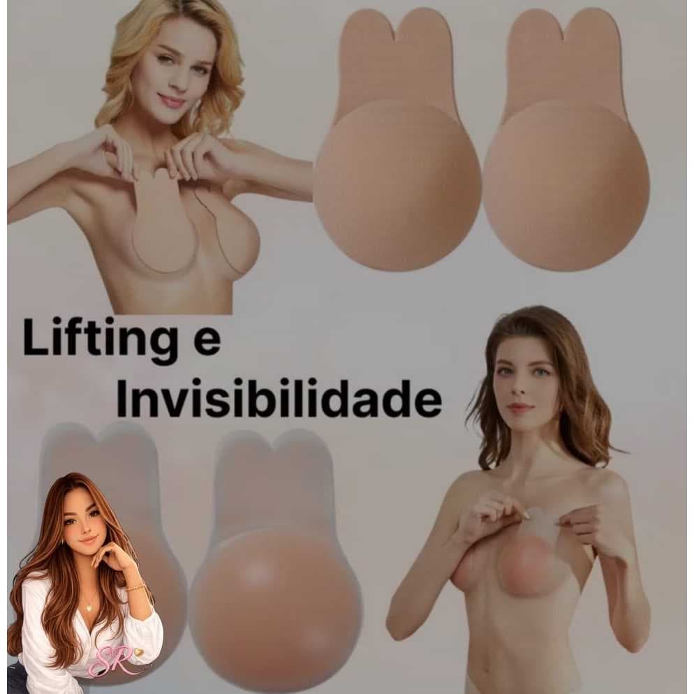 Sutiã Adesivo de Silicone Push Up (Levanta, Modela e Valoriza os Seios com Efeito Natural
