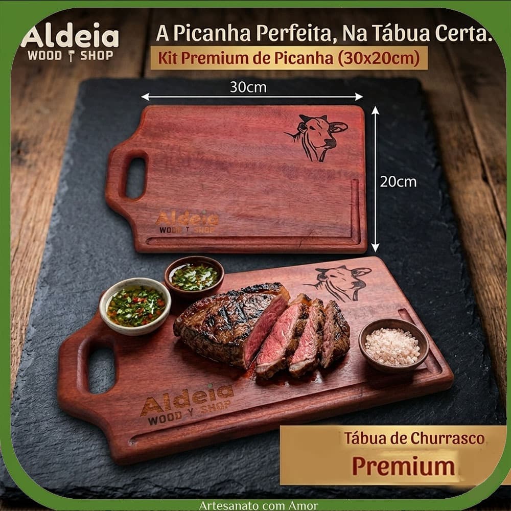 Tábua de Corte Madeira Maciça Carne Tábua Para Churrasco Rústica Massaranduba Tábua de Corte