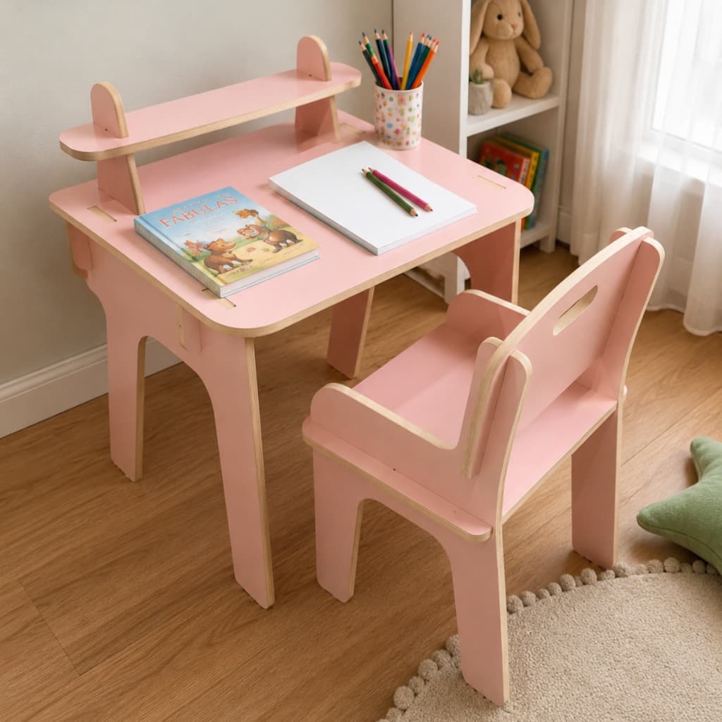 Mesinha Infantil Escrivaninha Estudo Brincar Quarto Criança