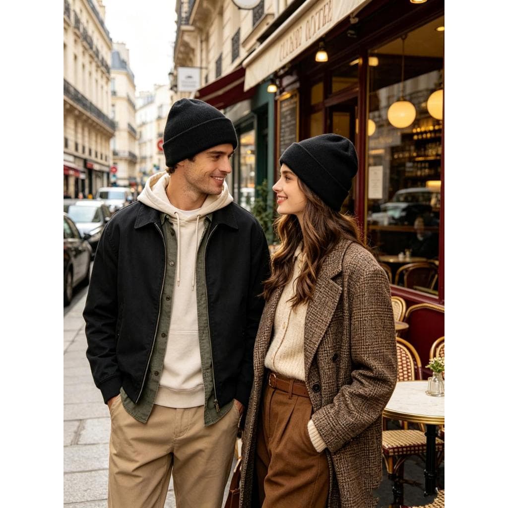 gorro touca frio inverno  l茫 preto adulto lisa unissex b谩sica