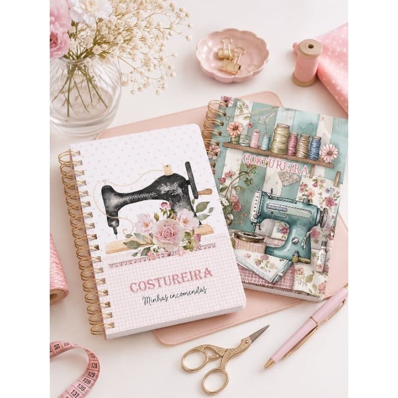 Caderno Pedidos Costureira Personalizado com nome na capa