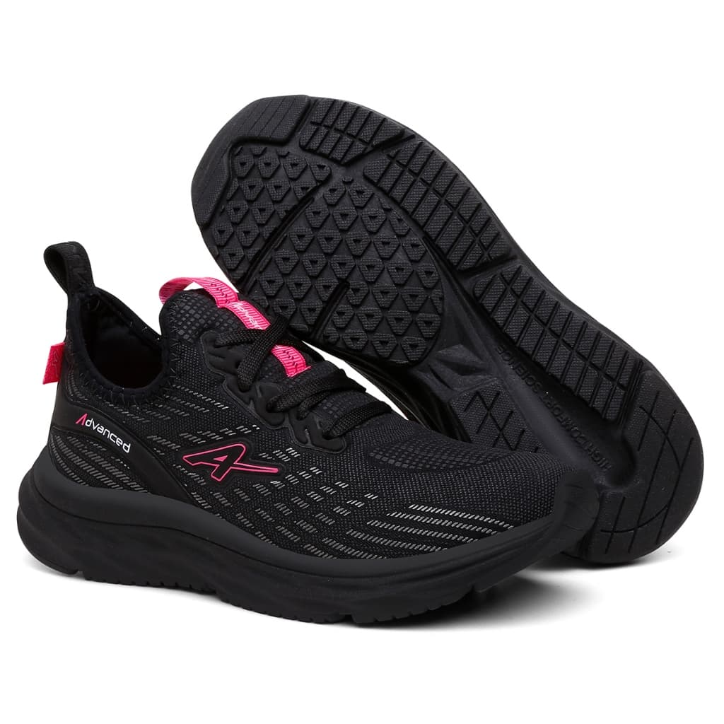 Tênis Feminino Advanced System Corrida Caminhada Sintético EVA Premium Leve