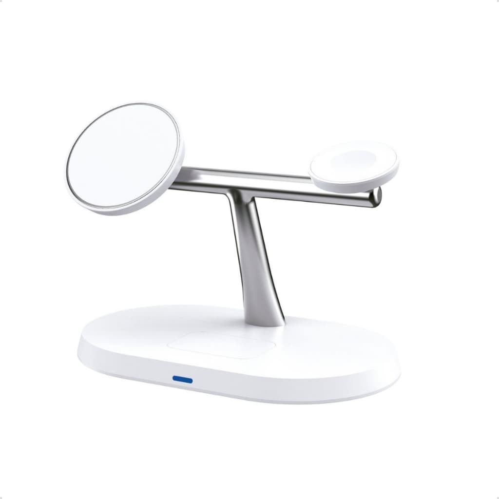 Carregador Wireless 3 Em 1 Cw105 Suporte Por Indução Sem Fio Smartphone Smartwatchch Tws Original