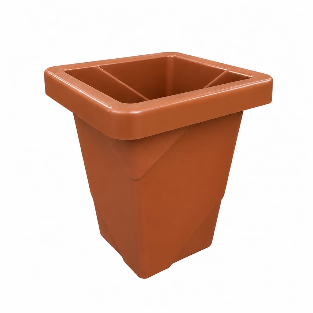 Kit 2 Vasos Quadrados 9,5 Litros Premium Casa Jardim Decoração