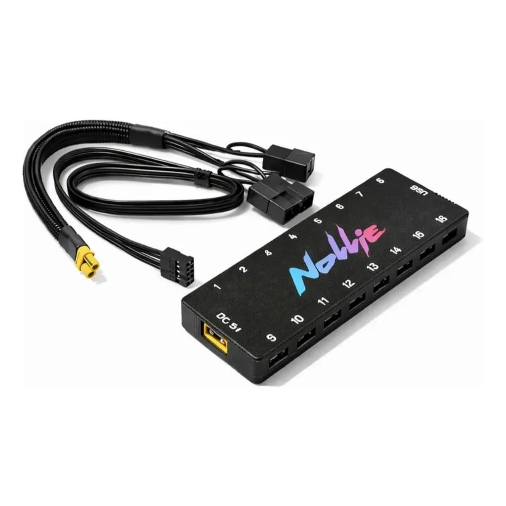 Controladora Rgb 5v 3 Pin Nollie 16 Canais Argb Hub Aurasync