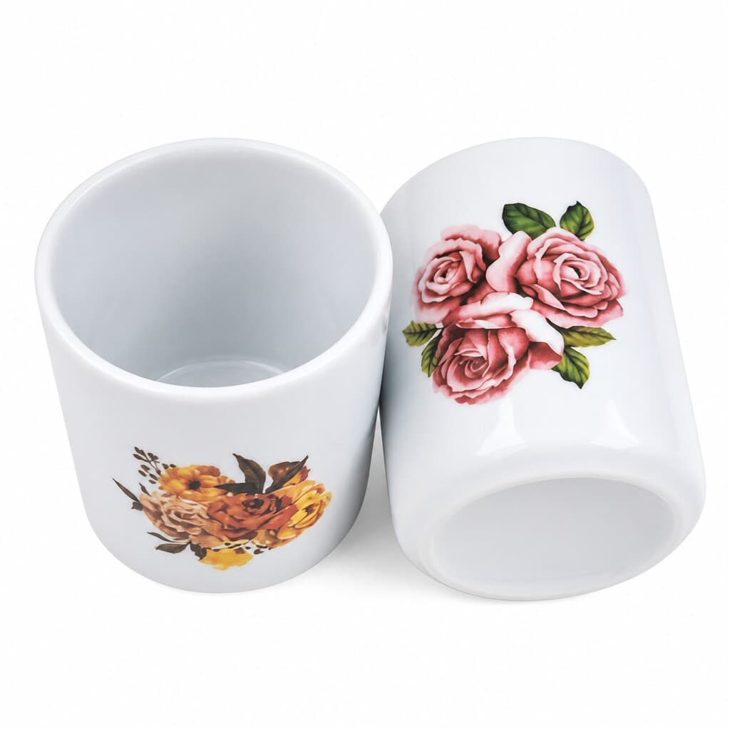 KIT 2 POTES LAVABO,BANHEIRO 300 ML DEC.FLORES