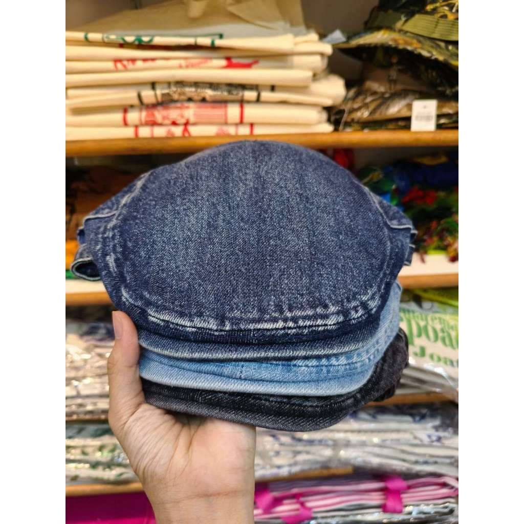 Boina Lavado Chapéu Boné Newsboy Material Jeans