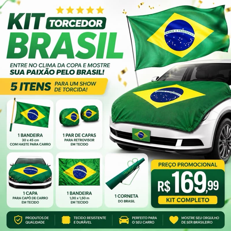 KIT TORCEDOR BRASIL