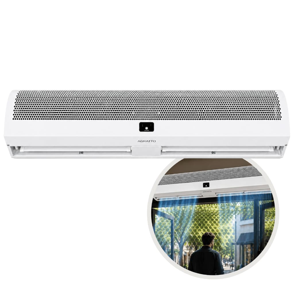 Cortina De Ar 90 120 Cm 140w 210w  C/controle Remoto Agratto Potente