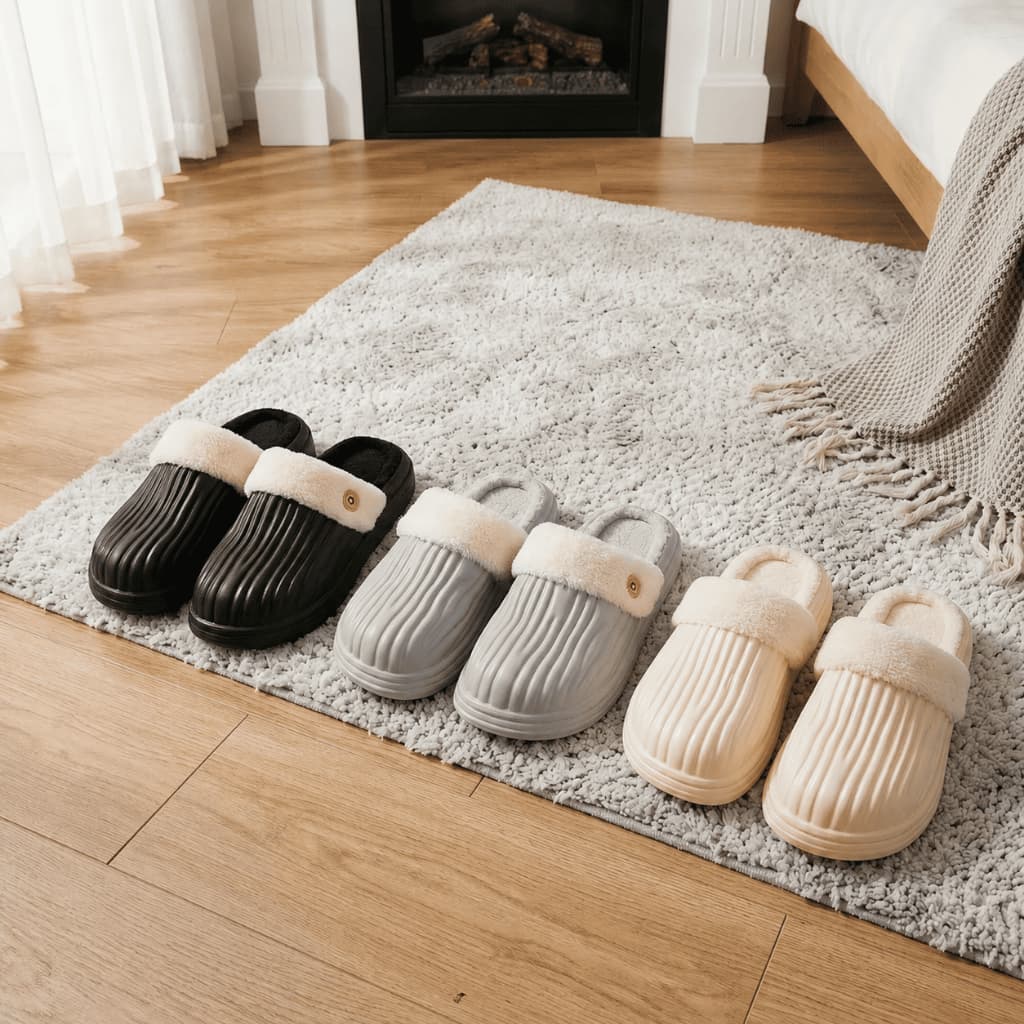 Pantufa Unissex Forrada Sintética Chinelo Inverno Quentinho Antiderrapante Confartável