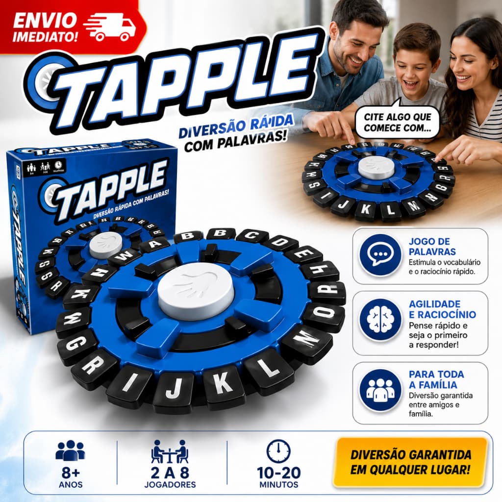 [Versão portuguesa] Jogo Tabuleiro De Palavras de Palavras -Quick Interativo Brinquedo Para Pais Filhos